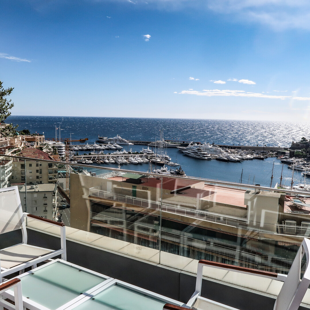 MAGNIFICO ATTICO TRIPLEX CON VISTA PANORAMICA SUL PORTO - Appartamenti in vendita a MonteCarlo