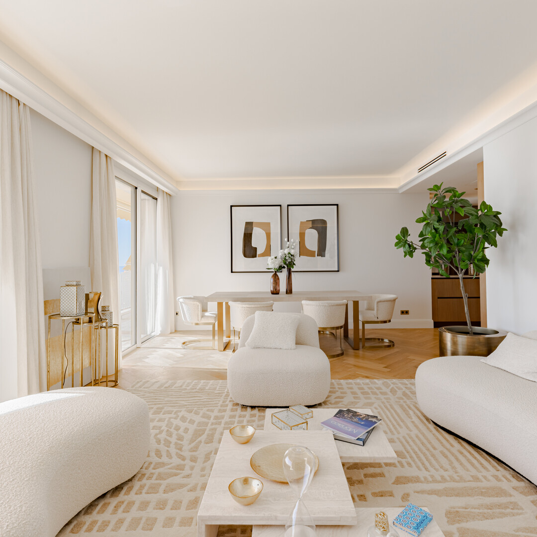 LES ABEILLES – ECCEZIONALE APPARTAMENTO DI 3 LOCALI ARREDATO CON VISTA MARE - Appartamenti in vendita a MonteCarlo