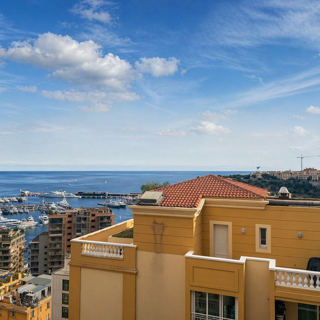 TRILOCALE con vista sul mare e Monaco-ville - rue Bosio - Legge 1291/1235