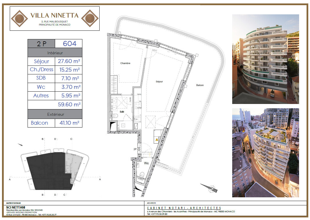 Vendita appartamento 2 locali Monaco Moneghetti nuova Residenza