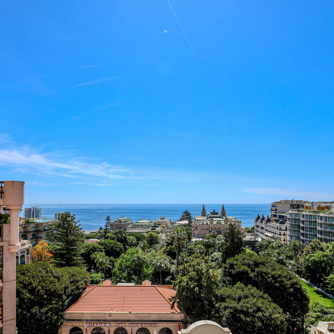 Elegante appartamento con vista spettacolare sul casinò e sul mare | Carré d'Or