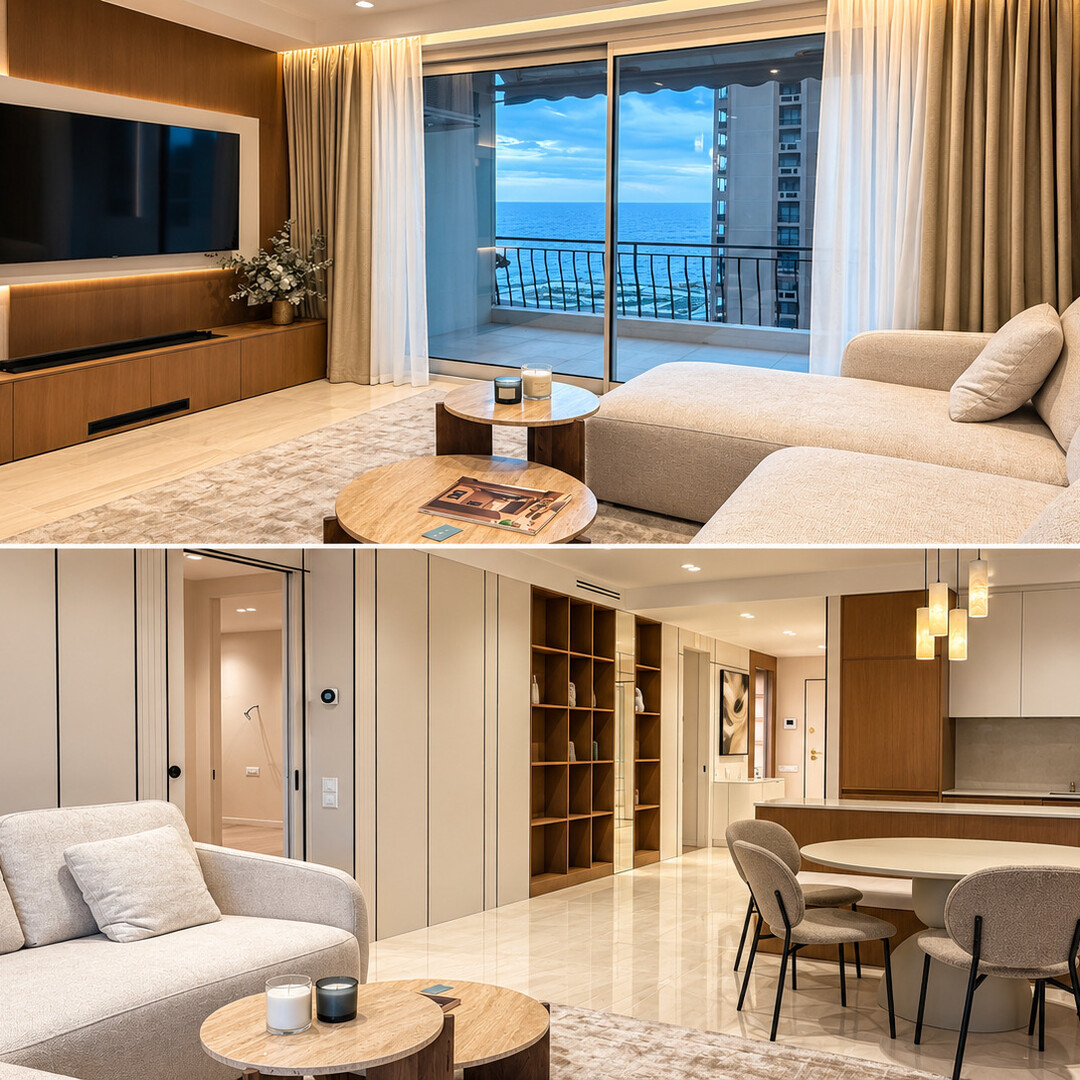 Elegante appartamento con vista mare