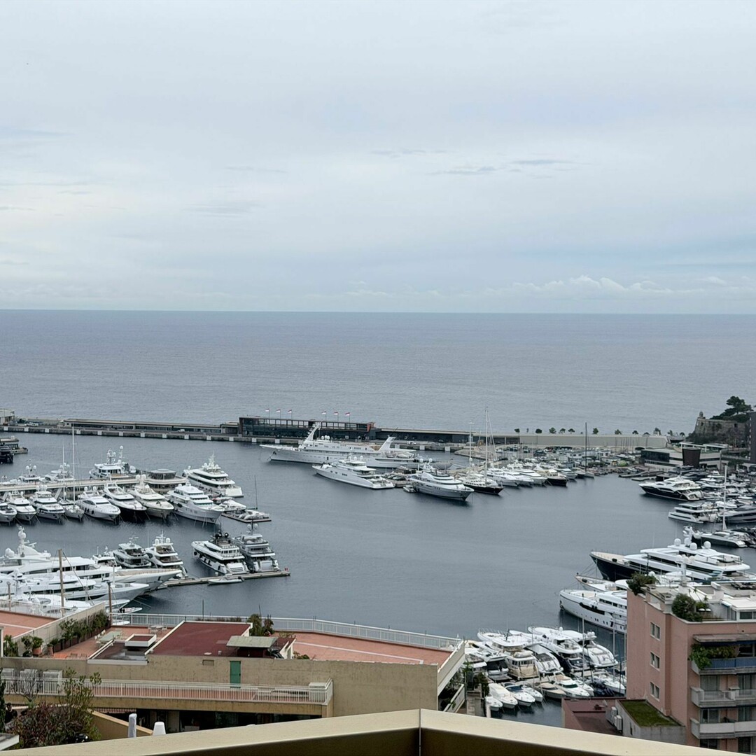 Superbo Trilocale con viste panoramiche sul porto di Monaco, sul mare e sul palazzo - Appartamenti in vendita a MonteCarlo